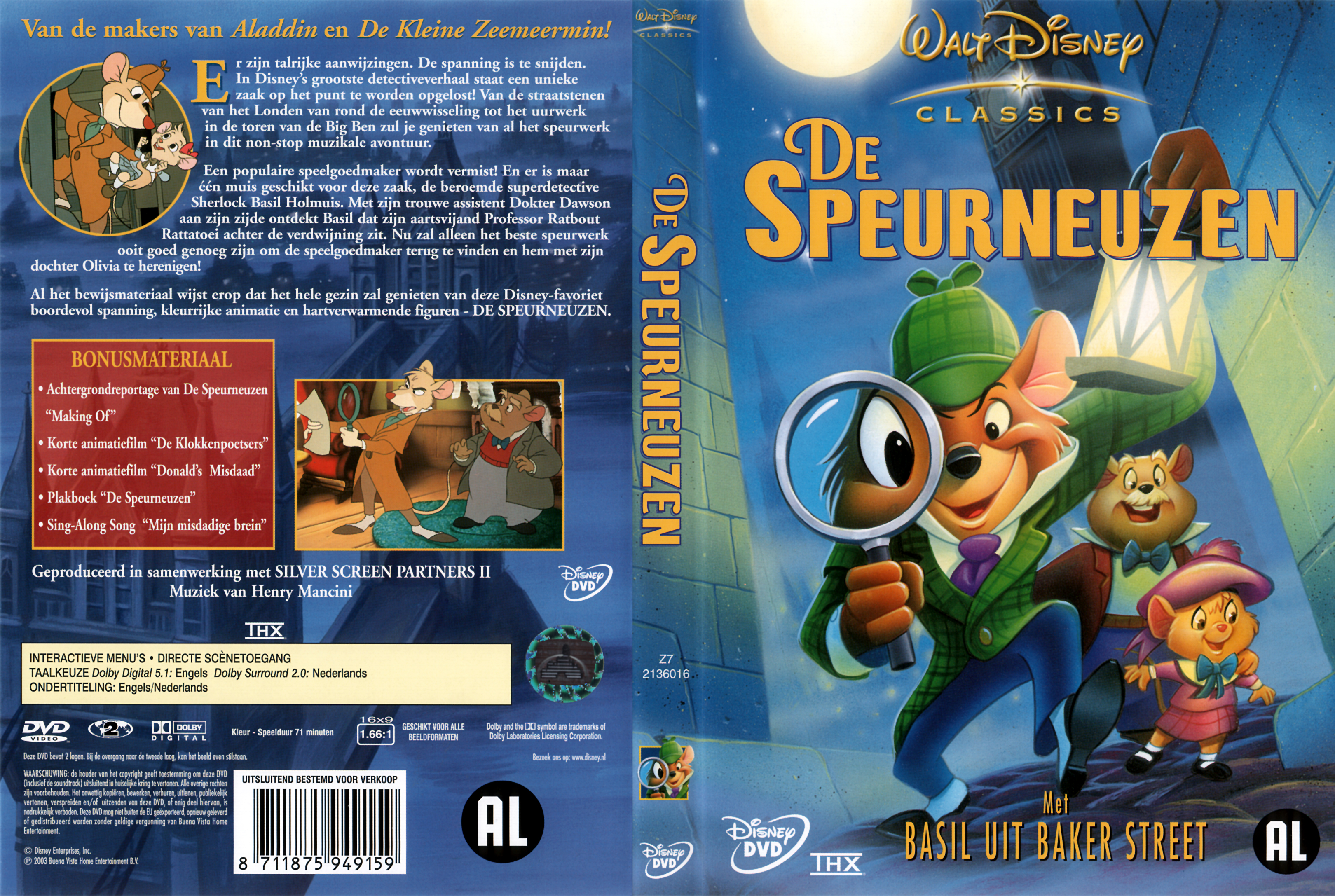 Disney De Speurneuzen - Cover