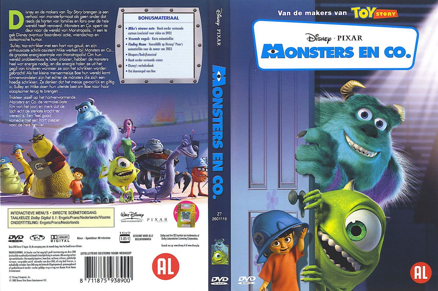 Disney Monsters Inc. - Cover