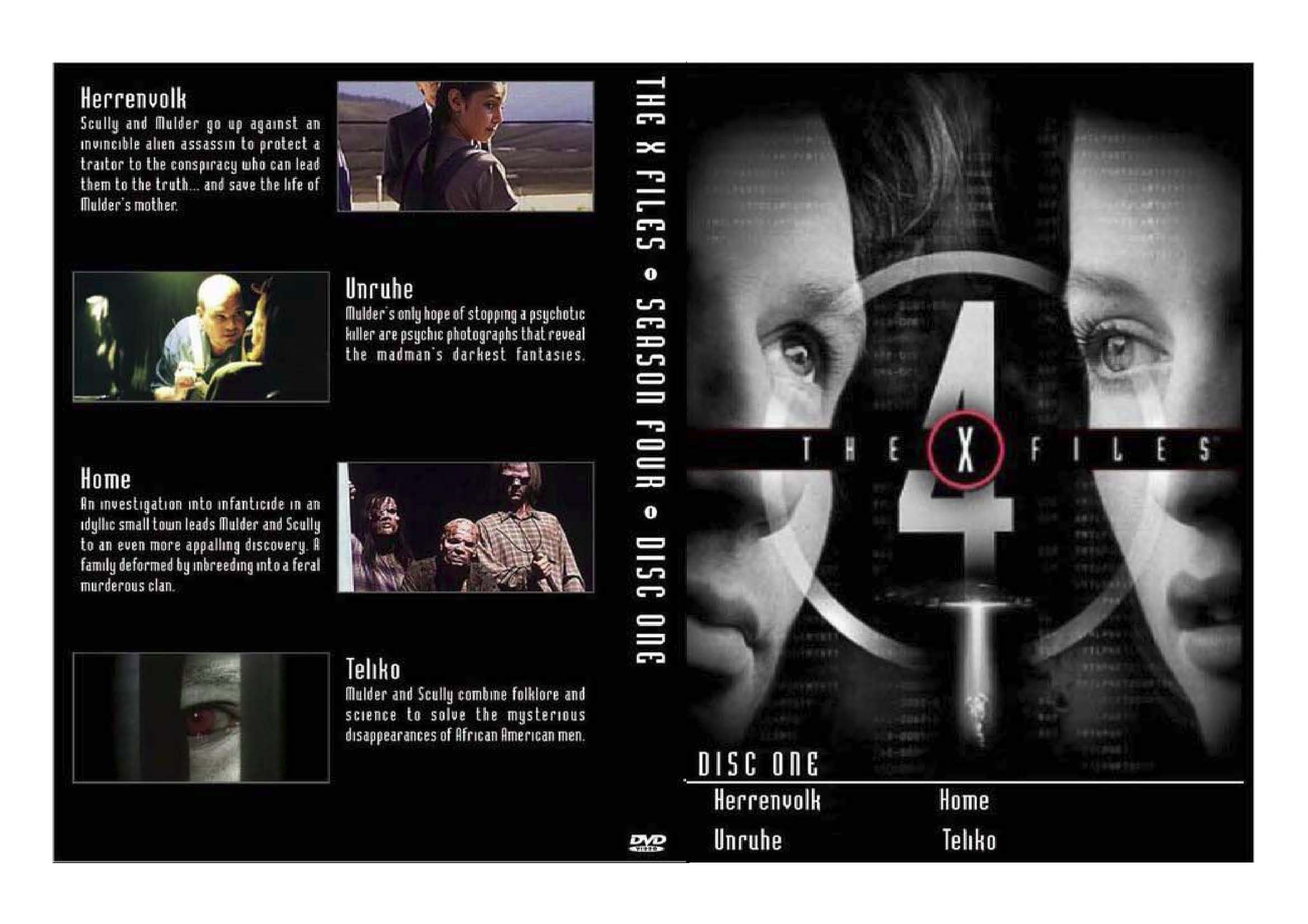X-Files Season 4 DVD Covers Page 1