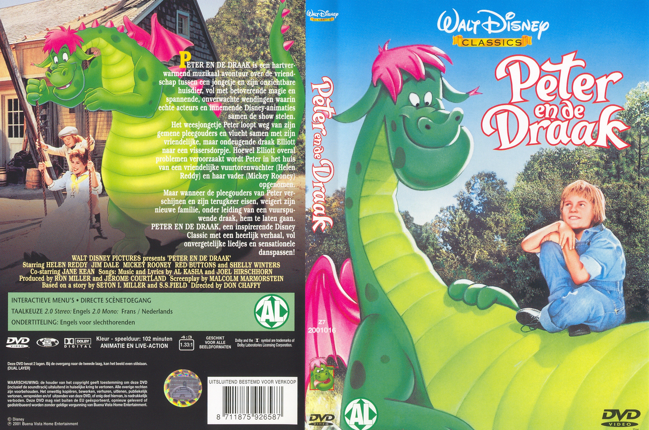 Disney Peter en de Draak - Cover