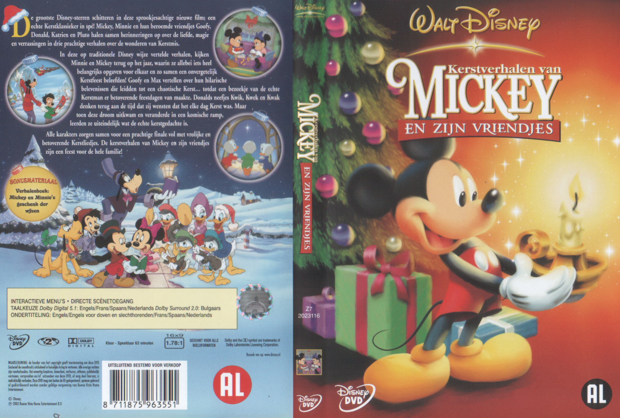 Disney Kerstverhalen Van Mickey en zijn Vriendjes - Cover