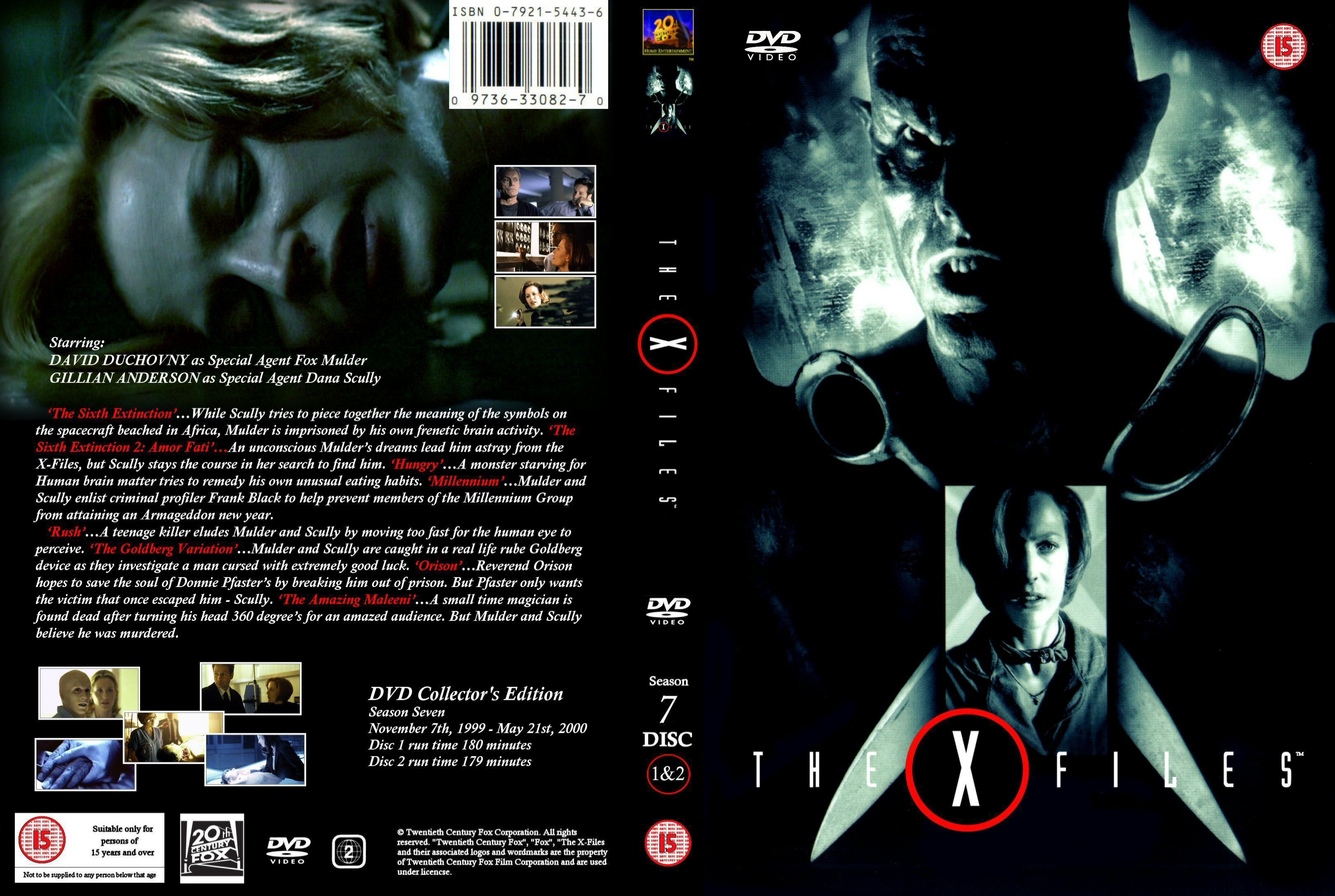 X-Files season7 dvd 1+2