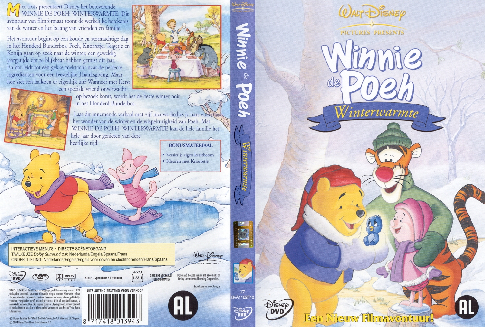 Disney Winnie De Poeh Winterwarmte - Cover
