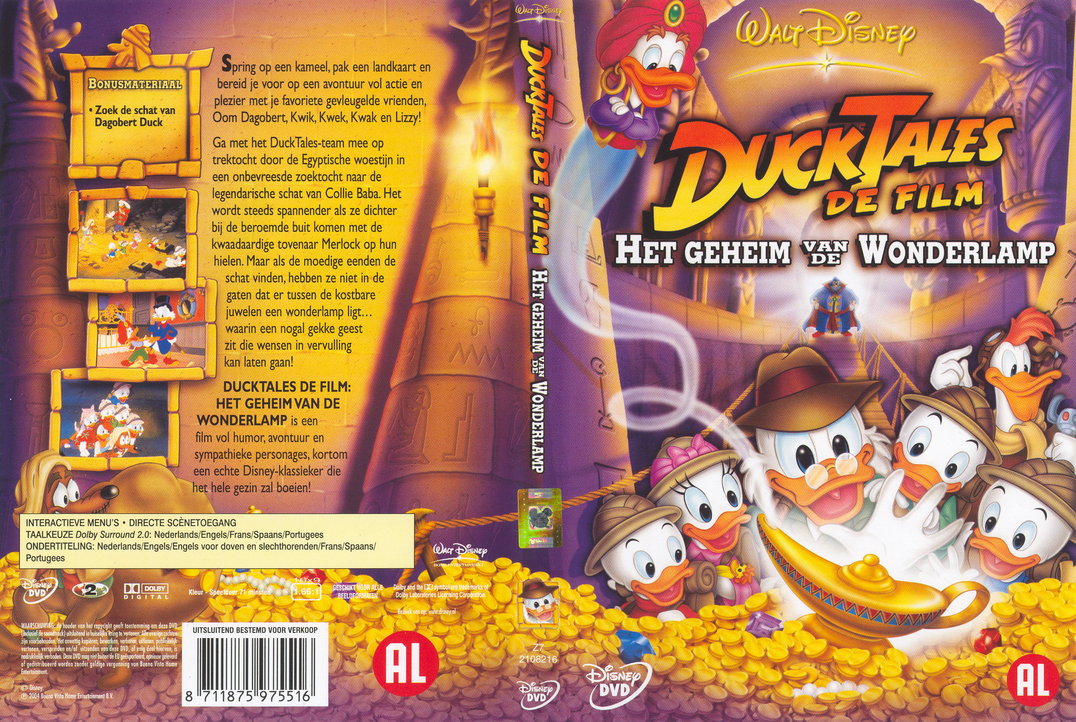 Disney Ducktales de Film - Het geheim van de Wonderlamp - Cover