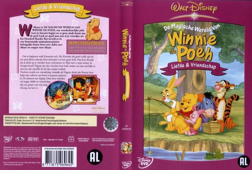 Disney Winnie De Poeh Liefde & Vriendschap - Cover