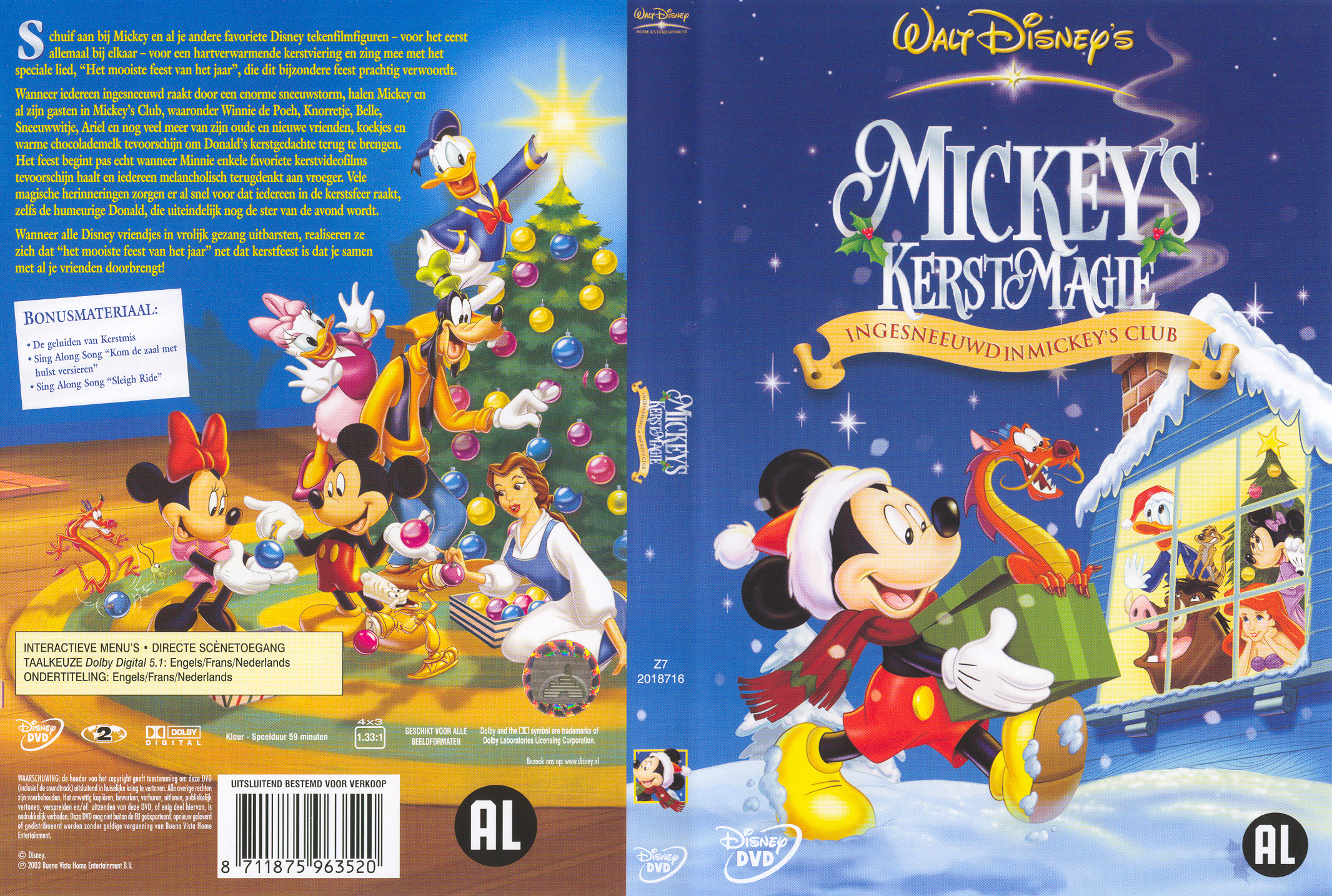Disney Mickey's Kerstmagie - Cover