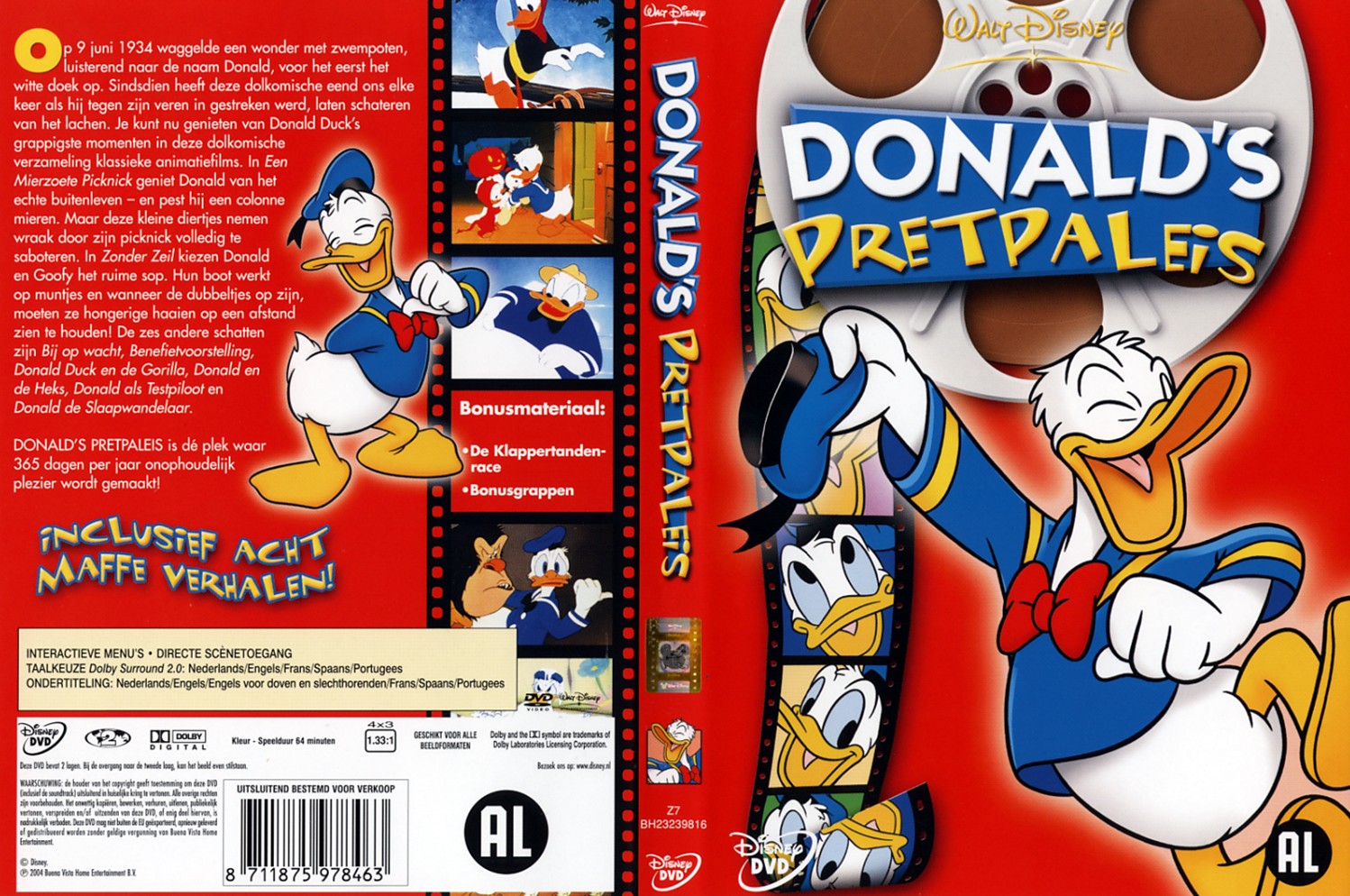 Disney Donald's Pretpaleis - Cover