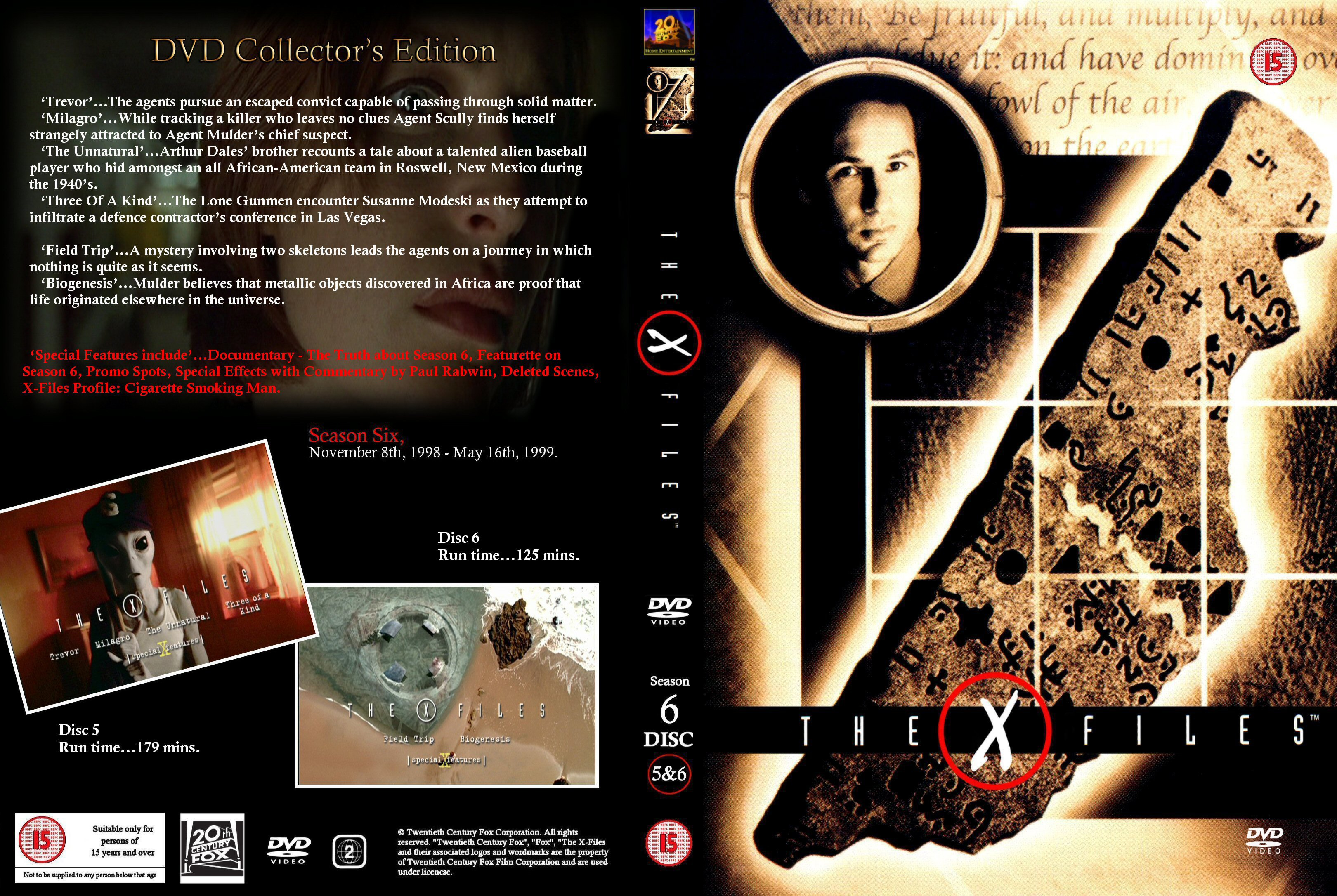 X-Files Seizoen 6 dvd 5+6