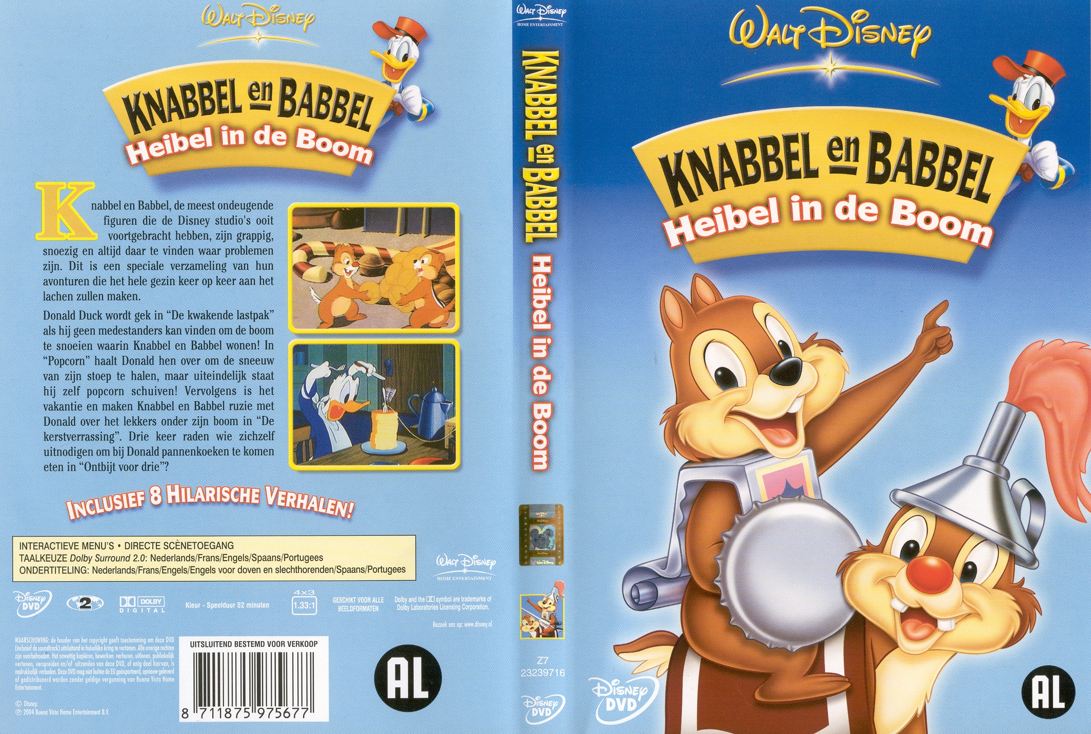 Disney Knabbel & Babbel  - Heibel In De Boom - Cover