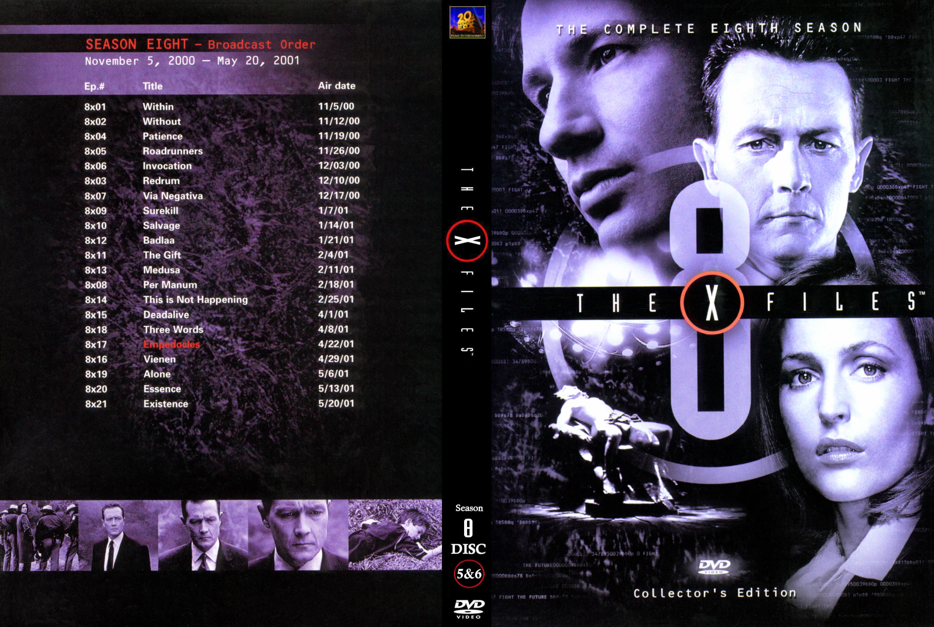 X-Files Seizoen 8 dvd 5+6