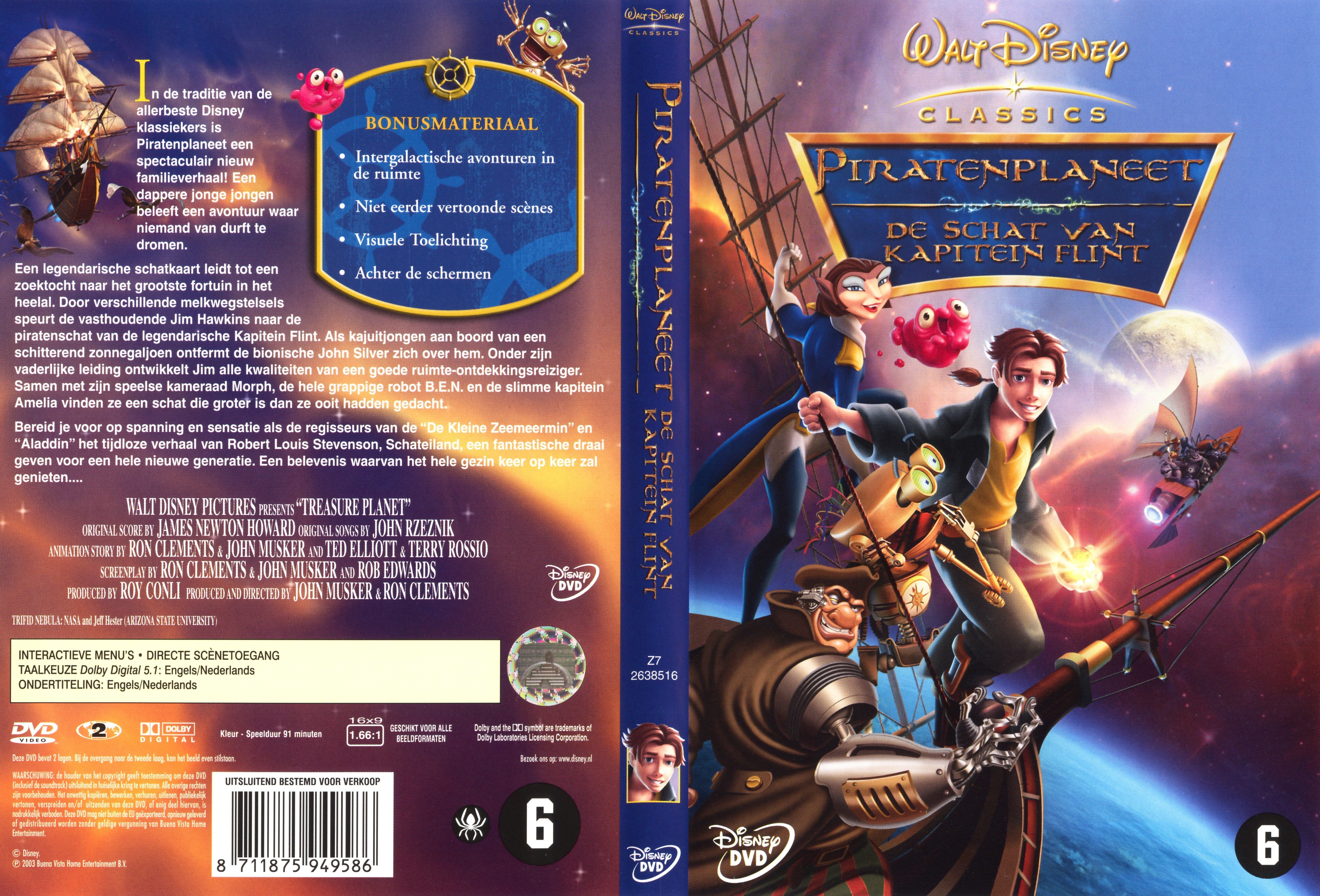 Disney Piraten Planeet - De Schat Van Kapitein Flint - Cover