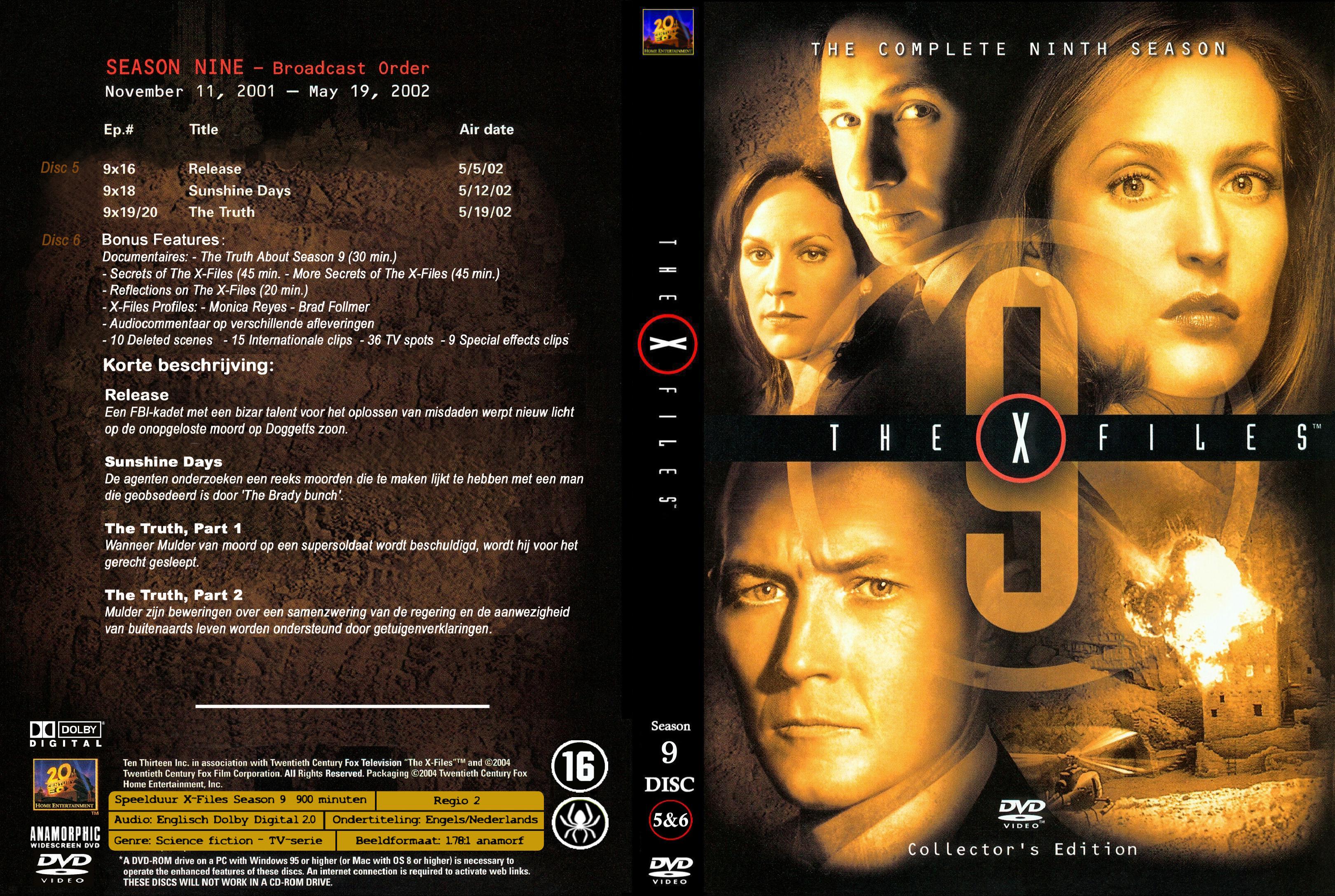 X-Files Seizoen 9 dvd 5+6