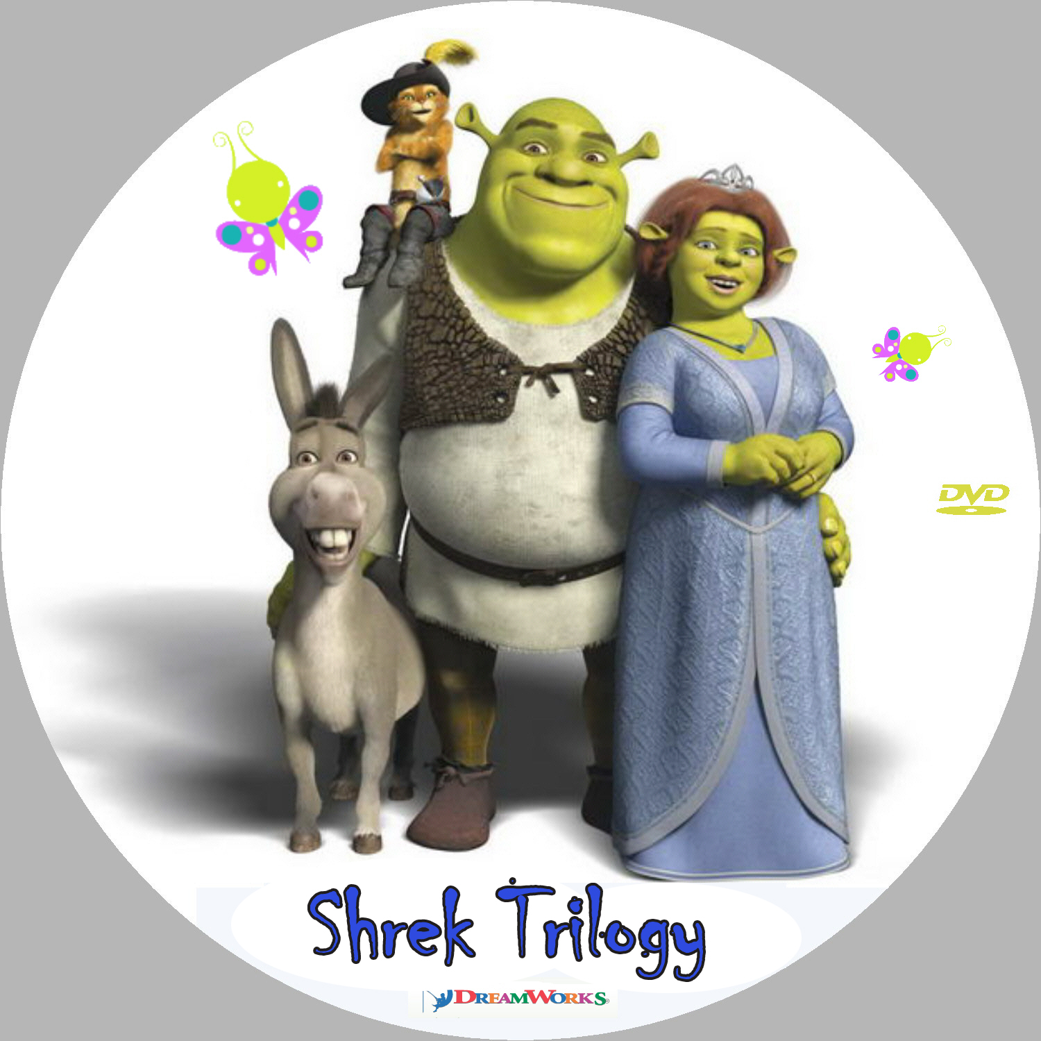Shrek Trilogie label