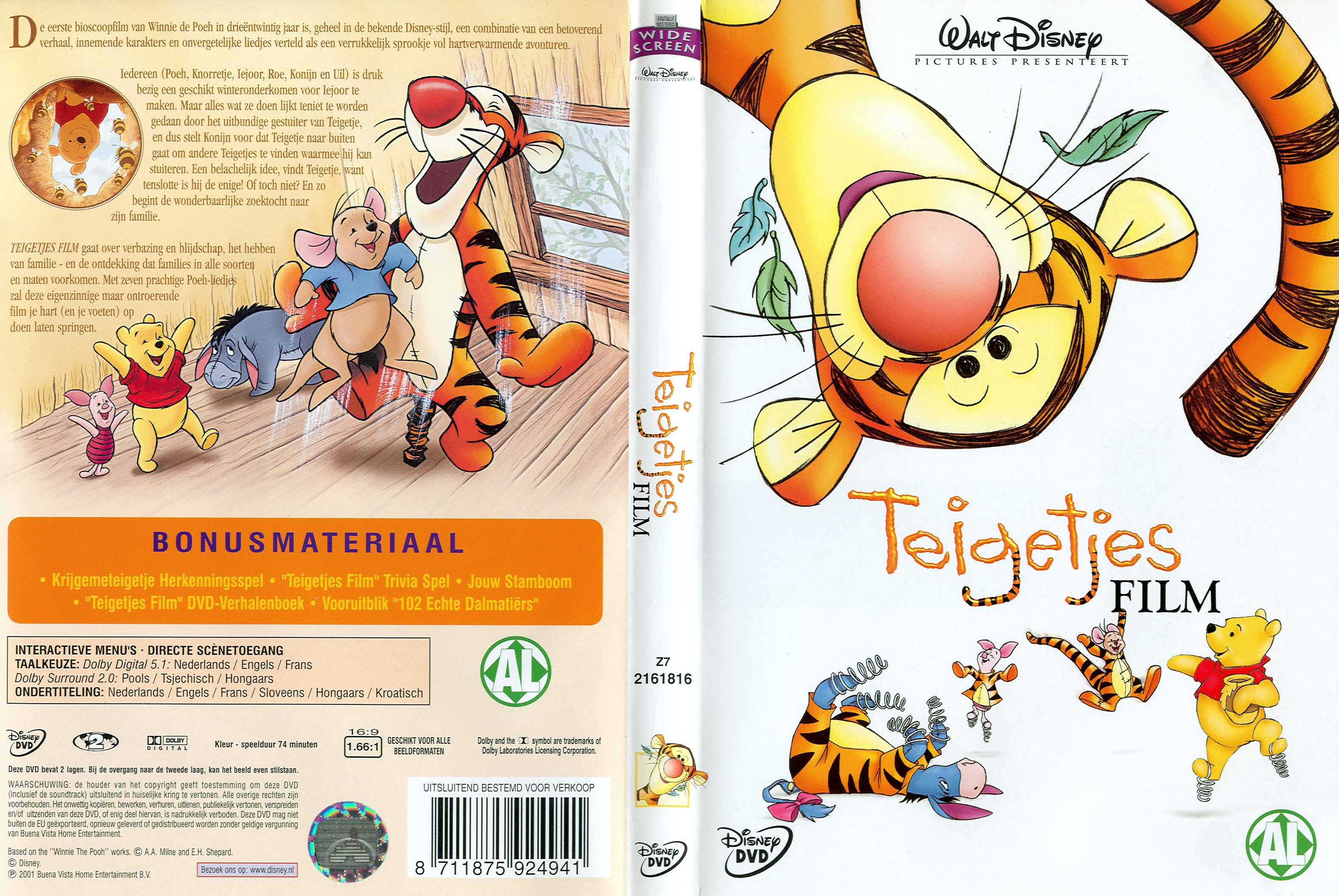 Disney Teigertjes Film - Cover