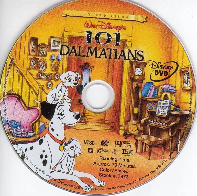 Disney 101 Dalmatiers Label