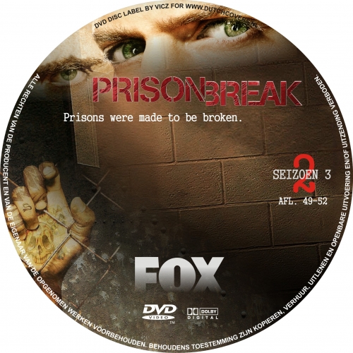 Prison Break Seizoen 3 dvd 2 label
