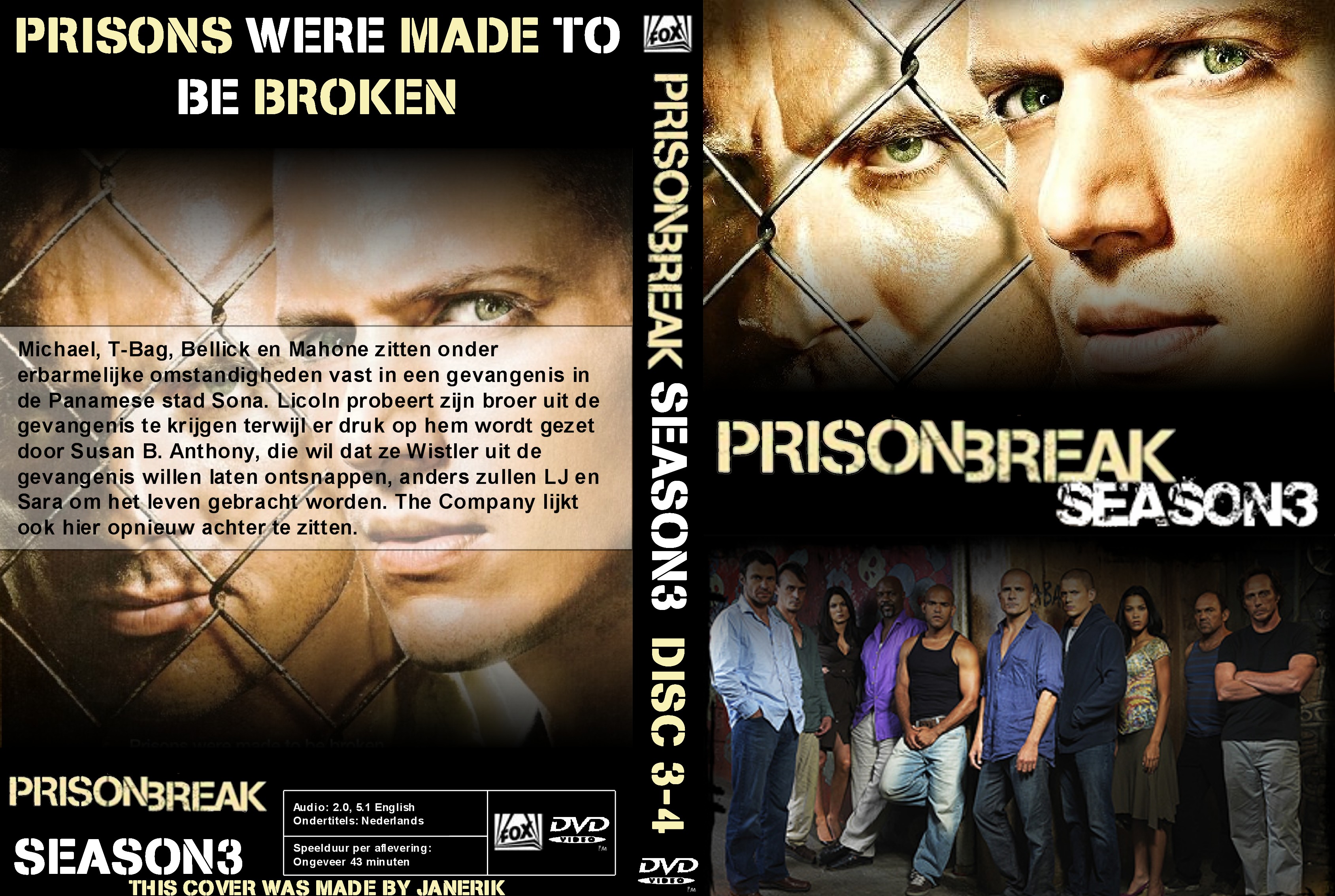 Prison Break Seizoen 3 dvd 3-4