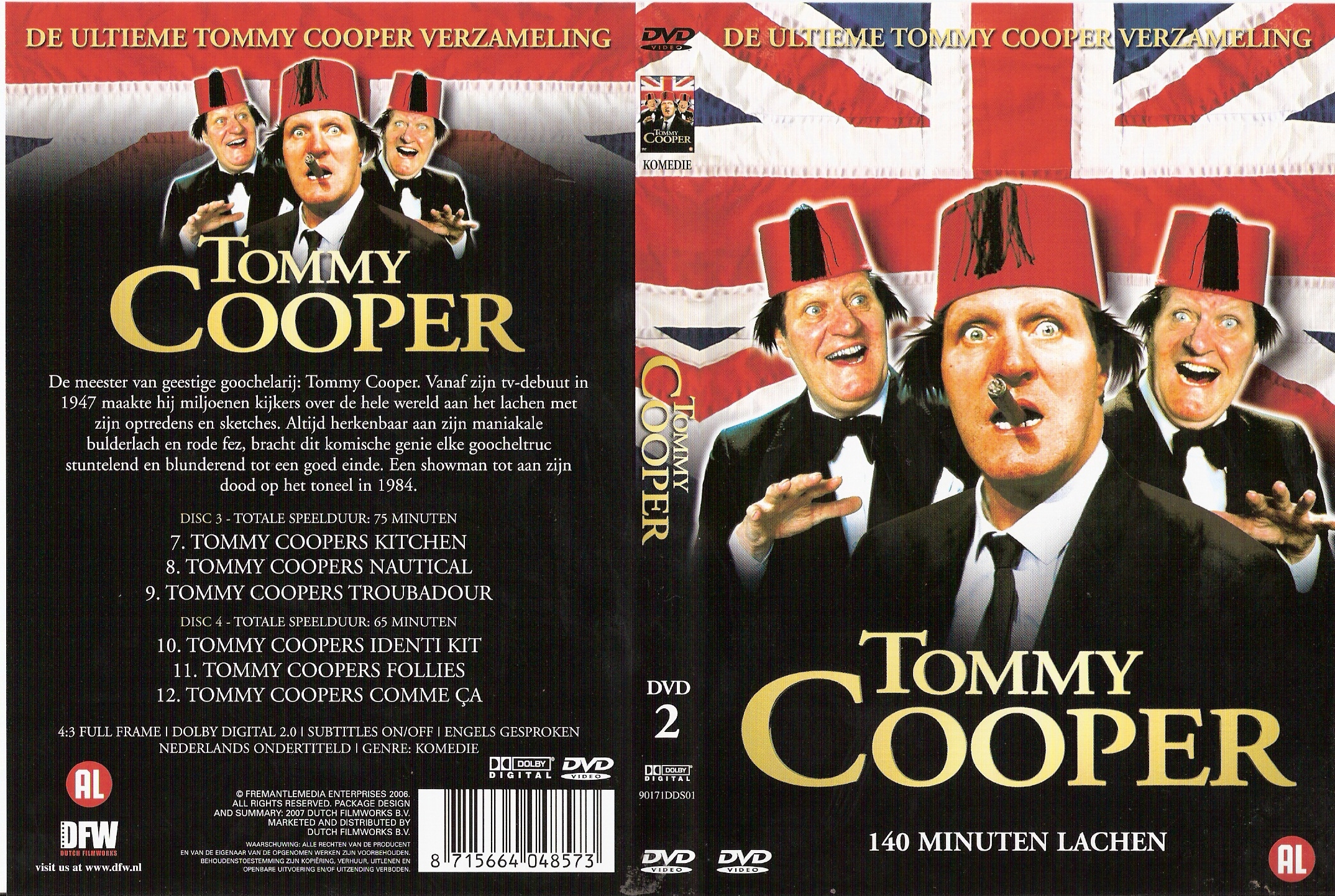 Tommy Cooper dvd 3 en 4 Cover