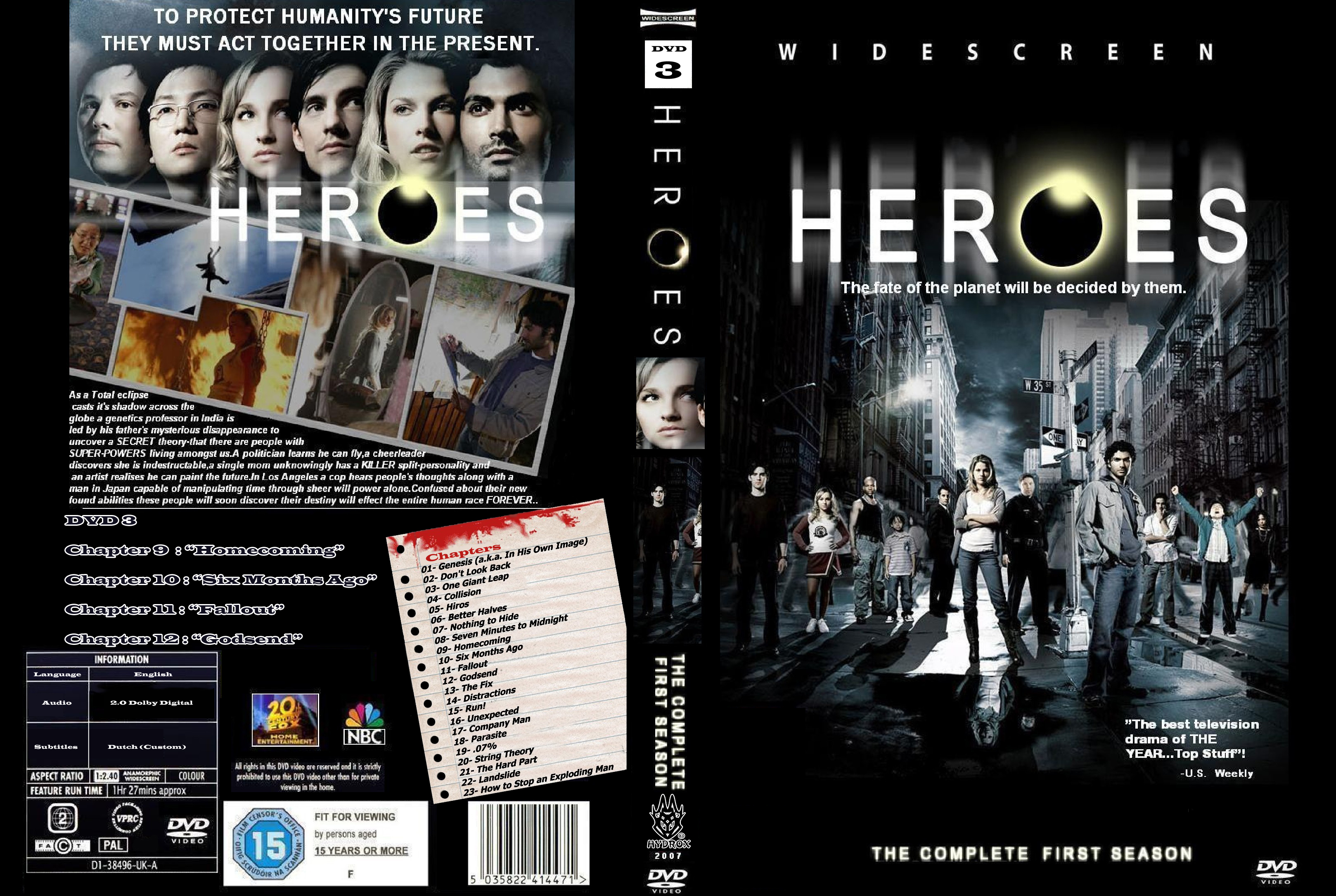 Heroes Season 1 Disc 3 Made By HydroX