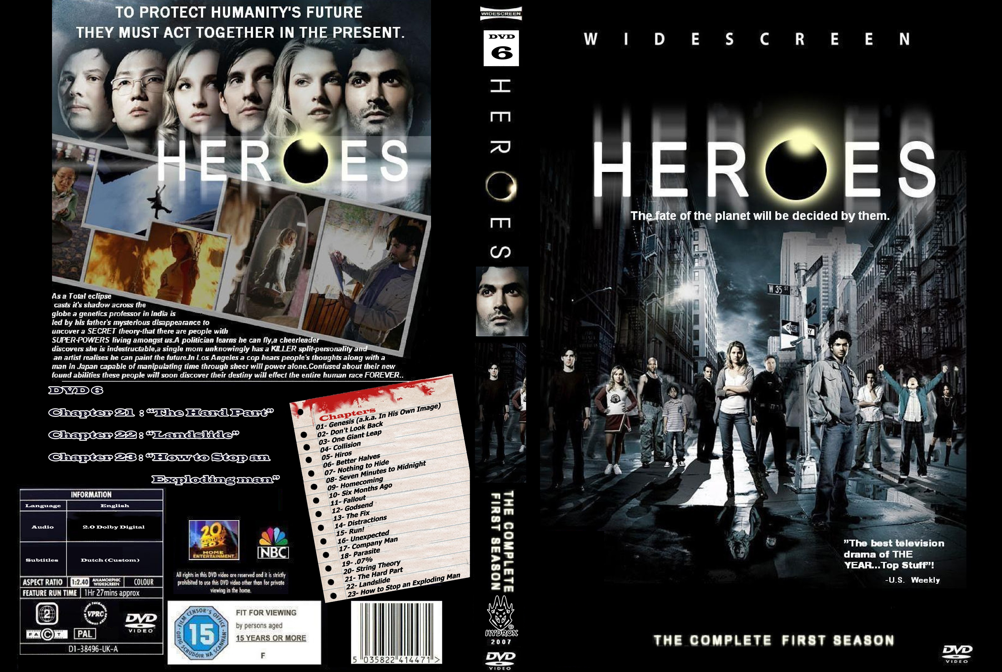 Heroes Season 1 Disc 6 Made By HydroX