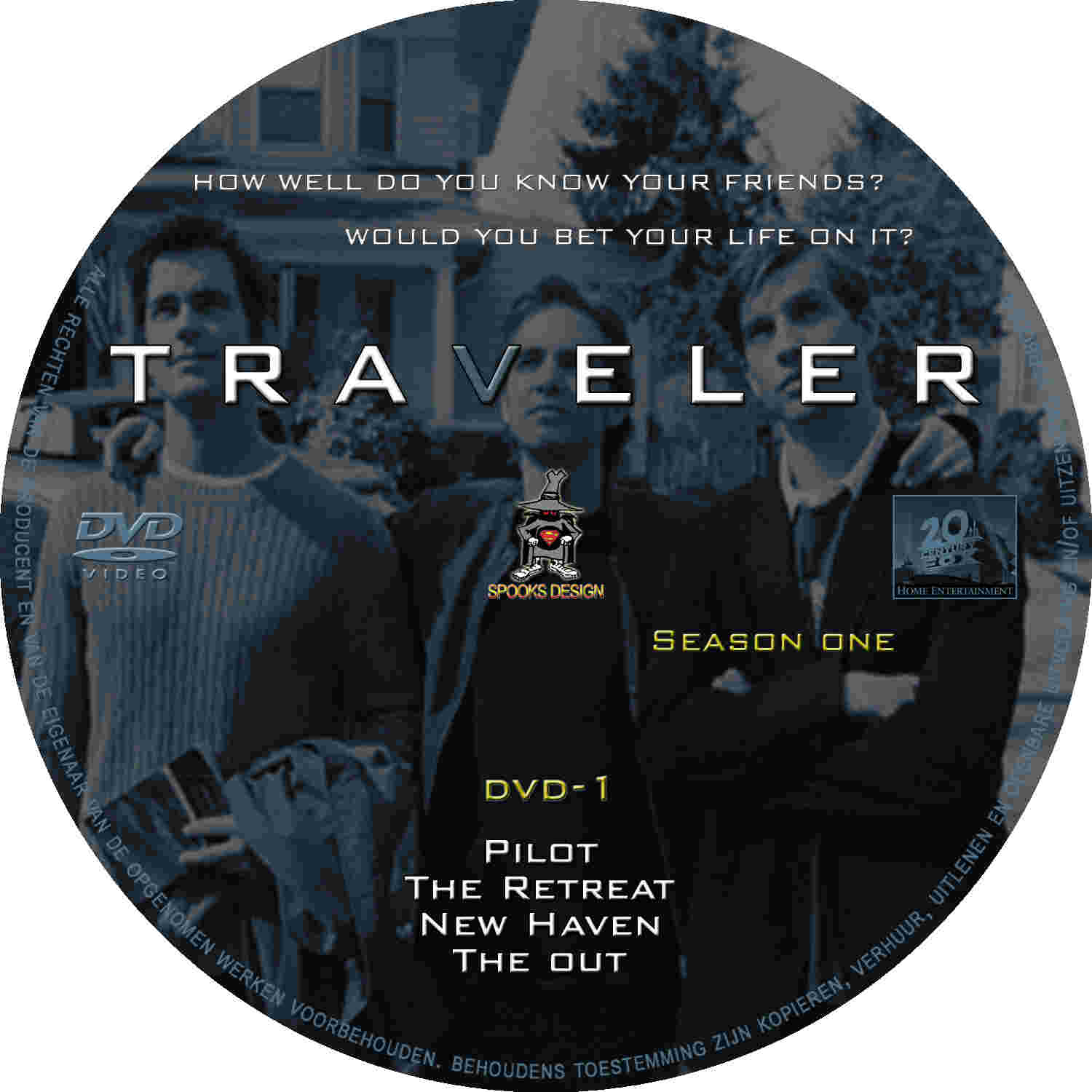 Traveler Season 1 Label dvd 1