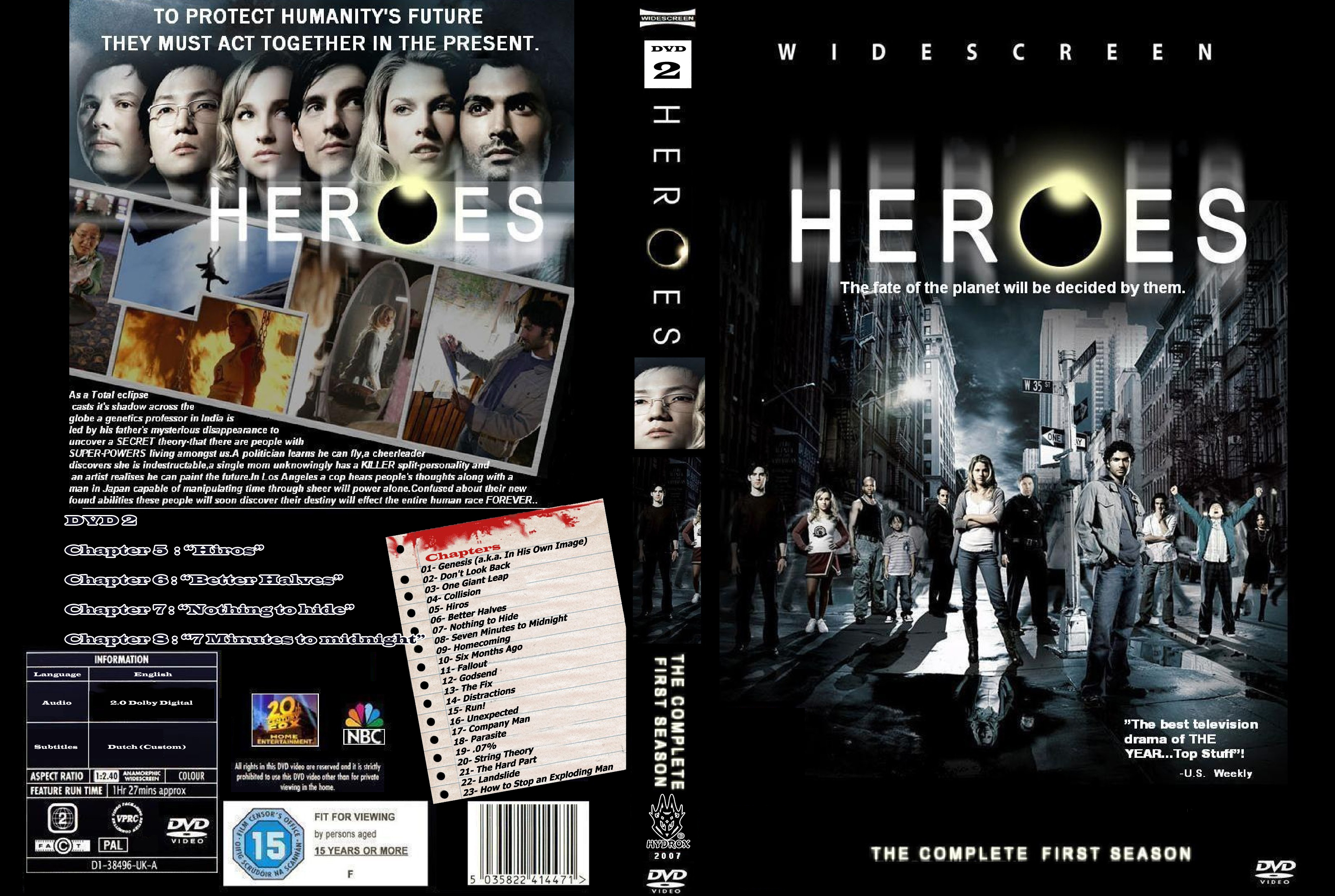 Heroes Season 1 Disc 2 Made By HydroX