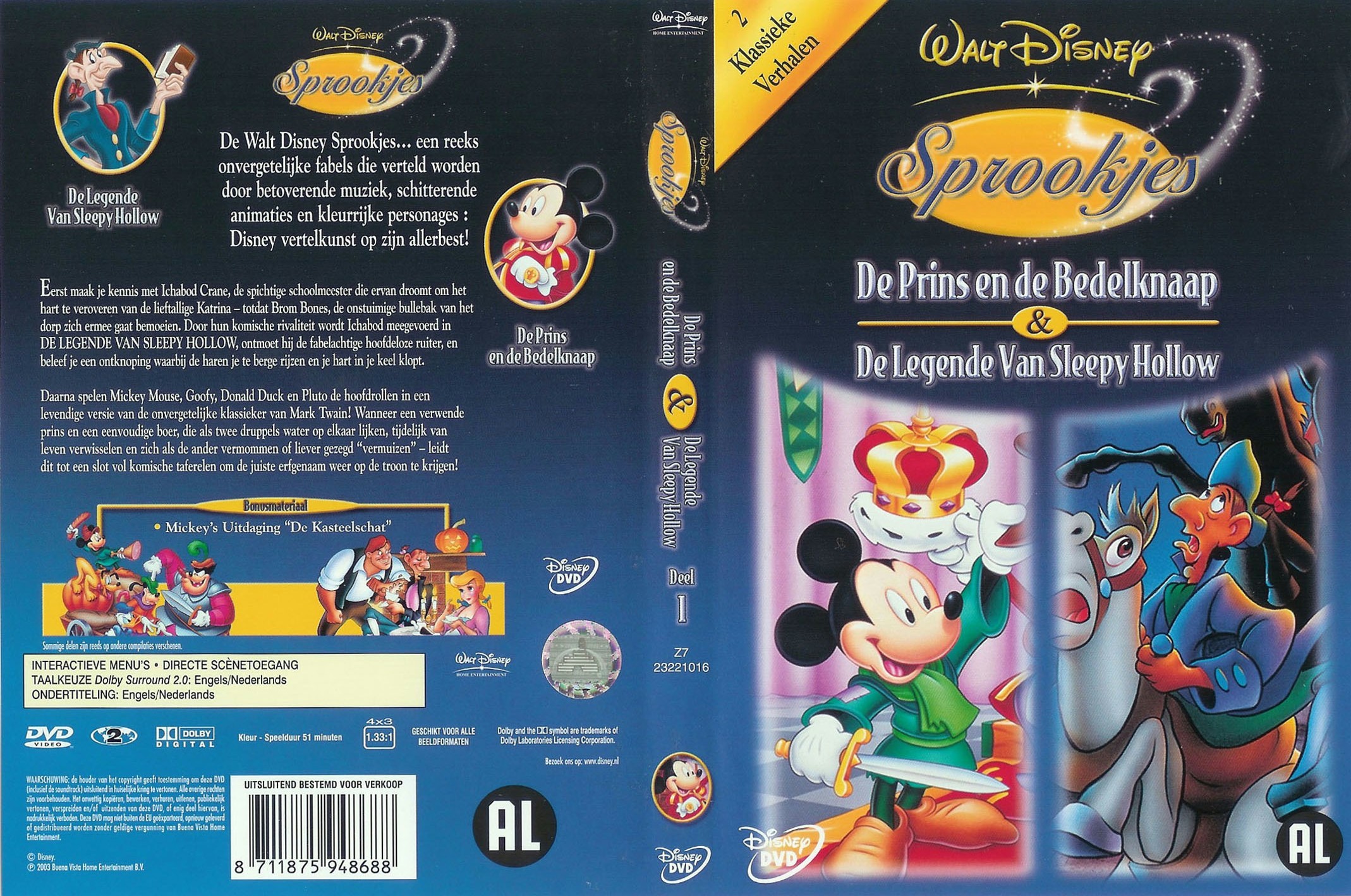 Disney Sprookjes Deel 1 - Cover