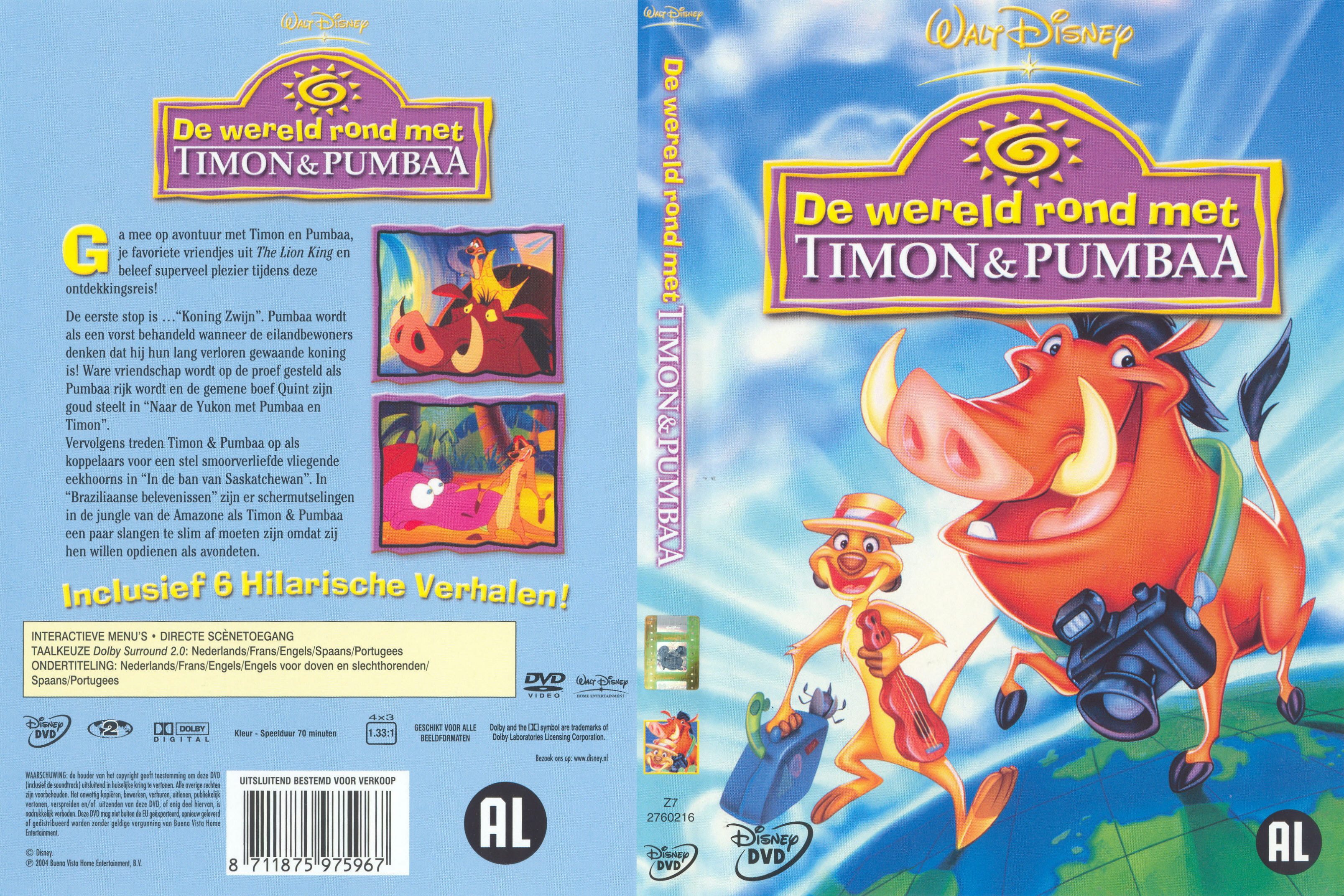 Disney De Wereld Rond Met Timon & Pumbaa - Cover