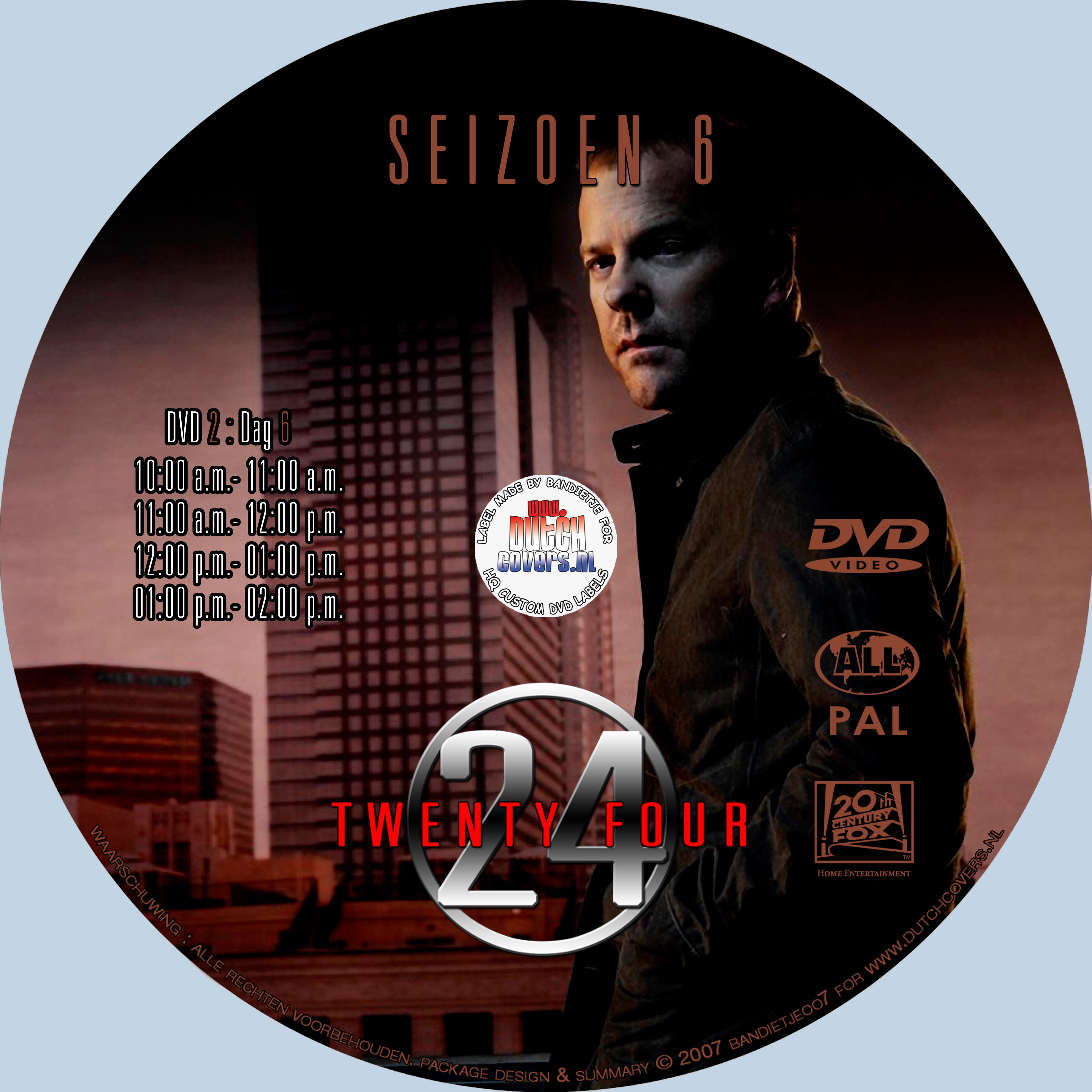 24 seizoen 6 disc 2 label