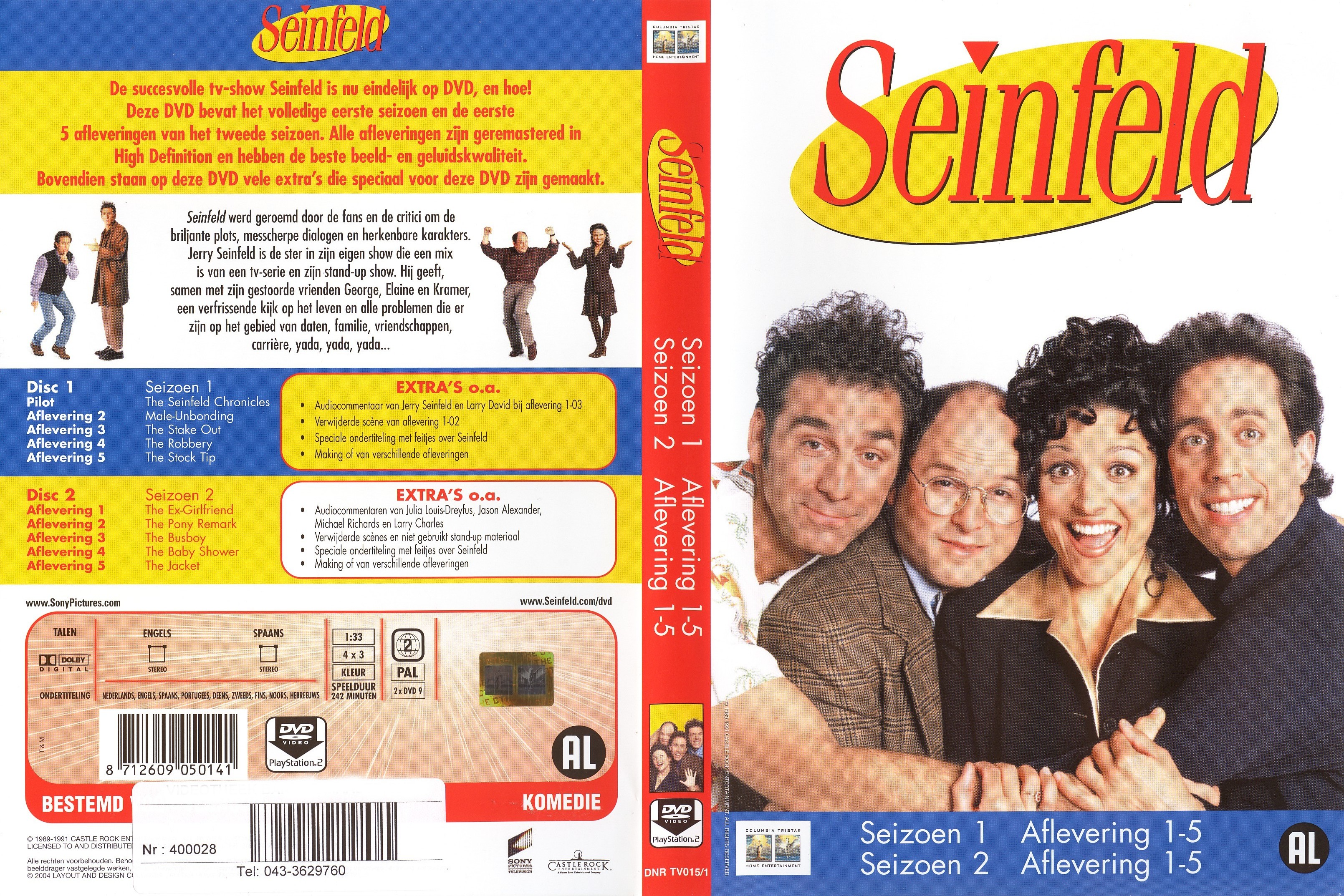 Seinfeld seizoen 1+2 1-5