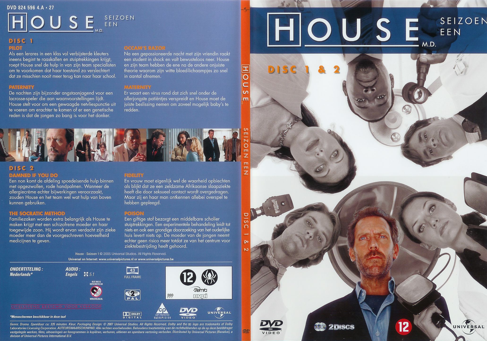 House M.D Seizoen 1 disc 1+2