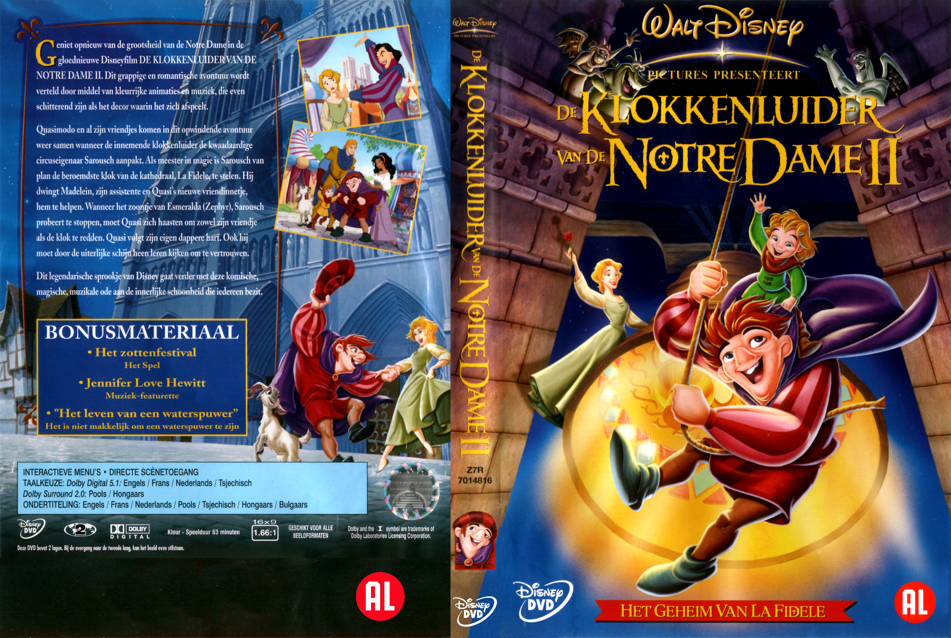 Disney De Klokkenluider Van De Notre Dame 2 - Cover