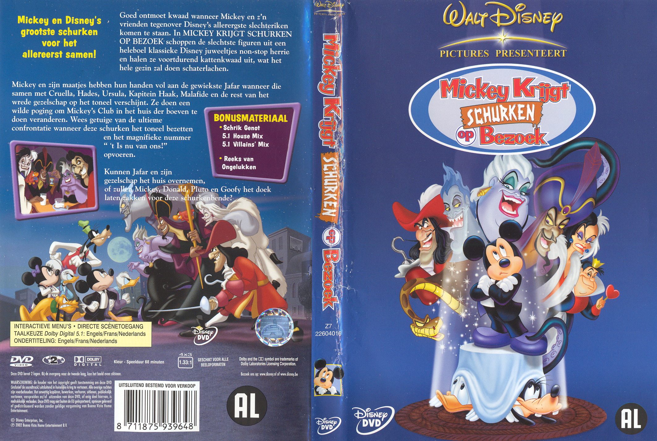 Disney Mickey Krijgt Schurken Op Bezoek - Cover
