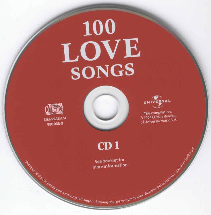100 Love Songs CD 1