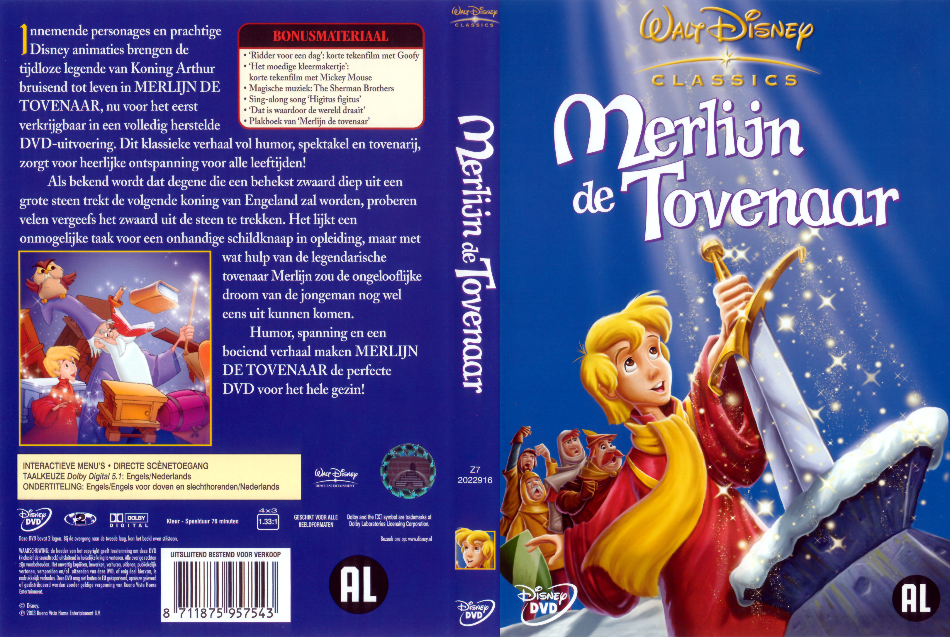 Disney Merlijn De Tovenaar - Cover
