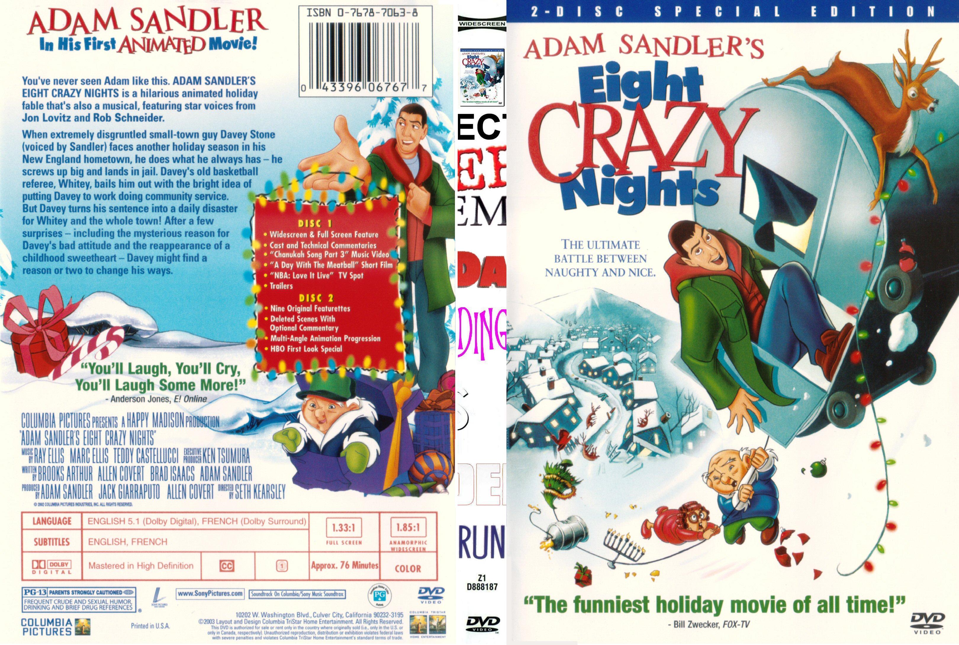 Adam Sandler collection, Eight Crazy Nights English