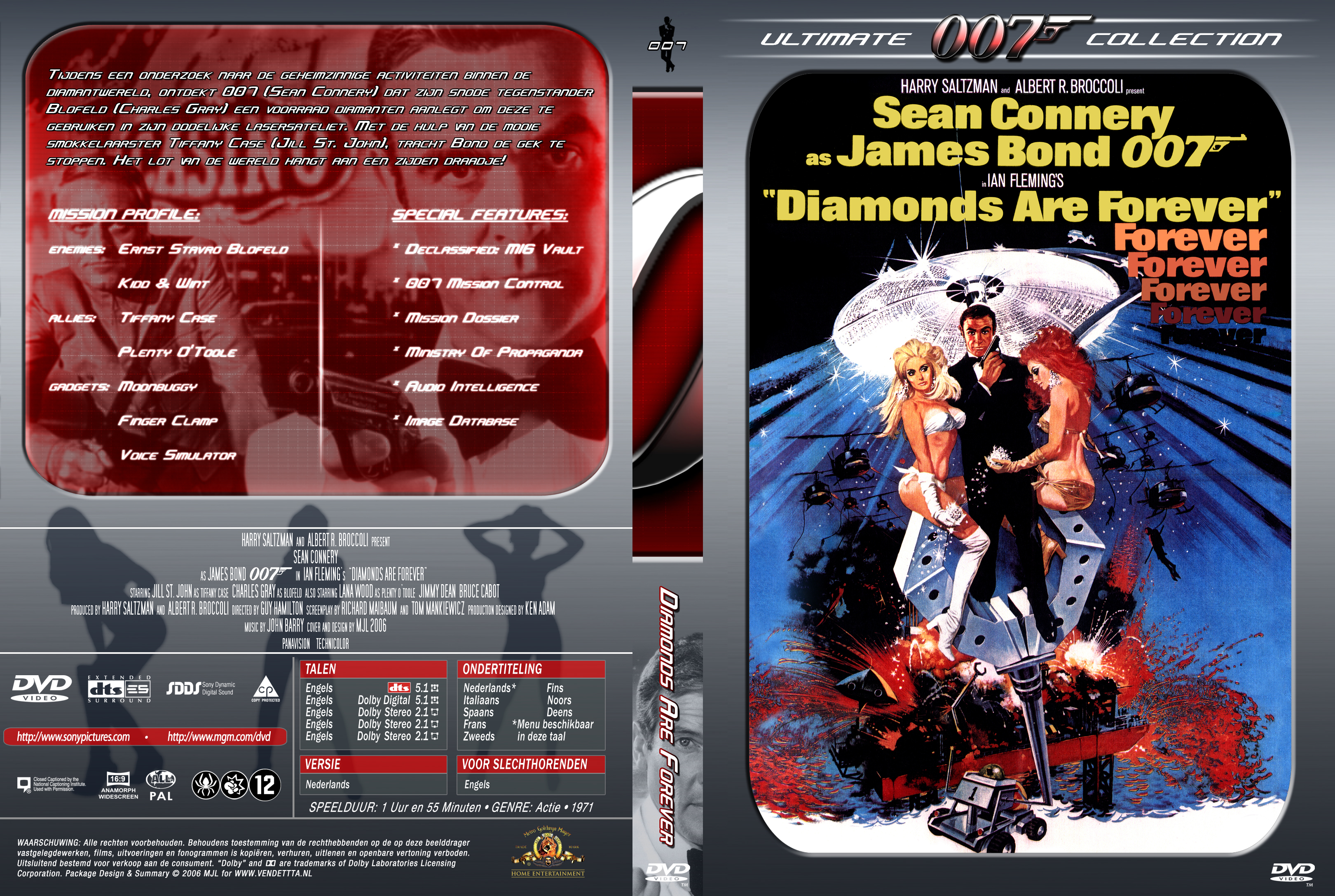 007 James Bond Box 07 Diamonds Are Forever